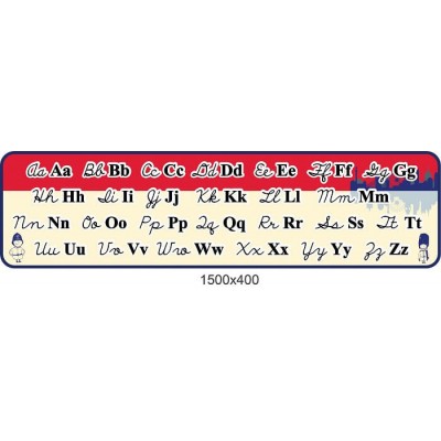 Английский алфавит прописными и печатными буквами